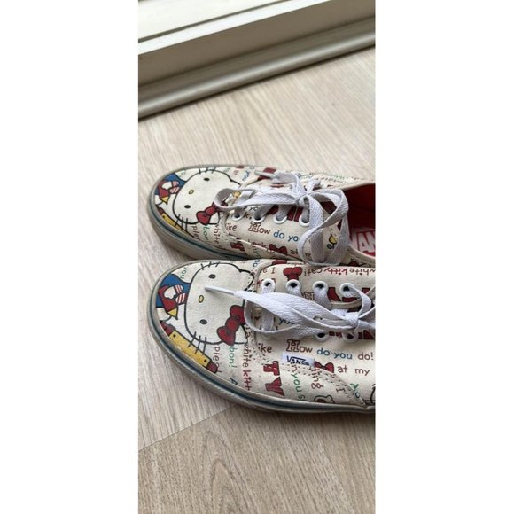RARE VINTAGE Hello Kitty X Vans Shoe 40th Anniversary Sneakers Size 6.5 Womens - Picture 7 of 9